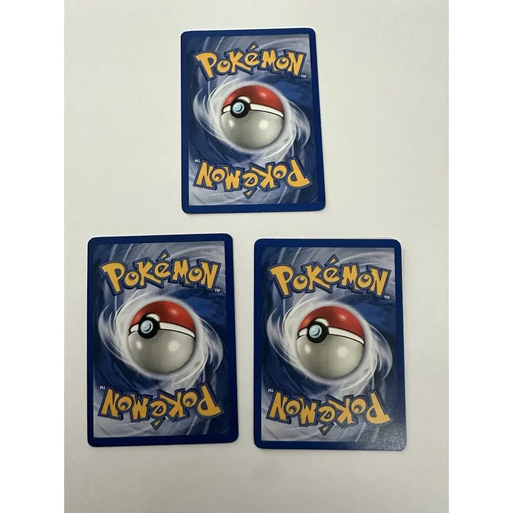 Pokemon Team Rocket Dark Evee & Jolteon Vaporeon Evolutions Set LP
